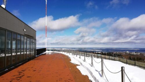 オホーツク流氷館の屋上展望台